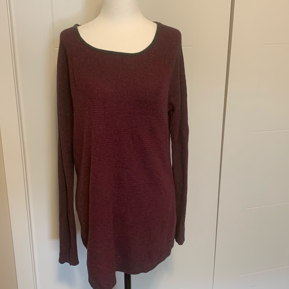 Jana sweater, tunic, magenta, cotton blend, size L